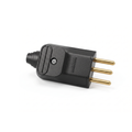 3-pin power plug with cable gland